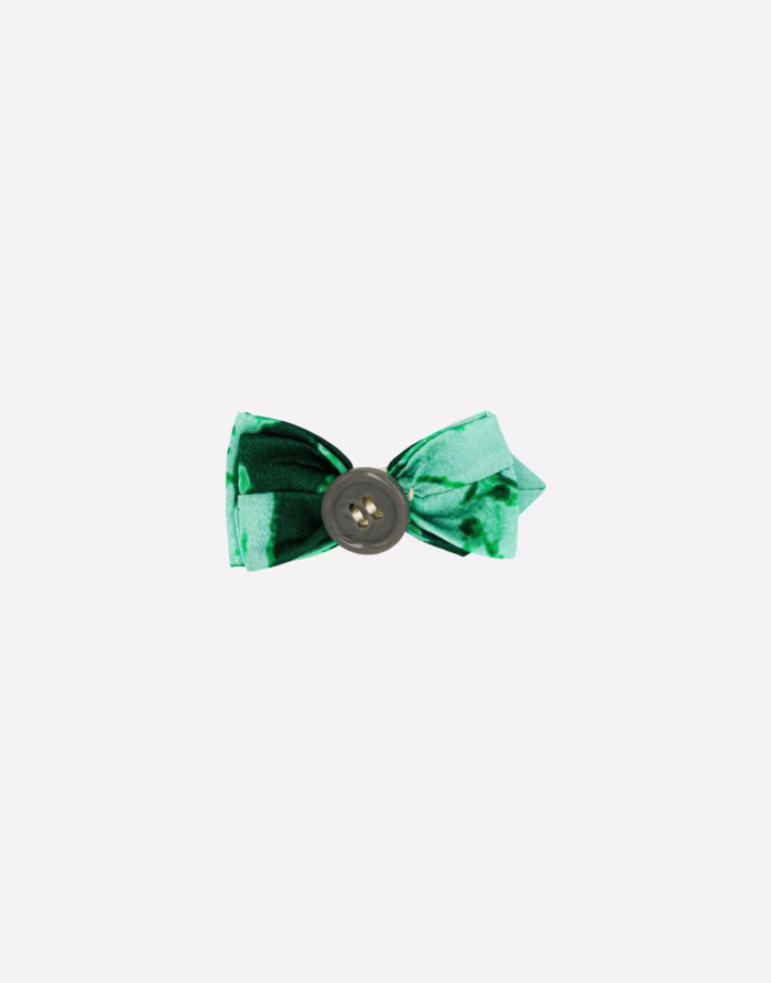 Mini Papillon Asola Verde Scuro in Seta Liberty - immagine 2