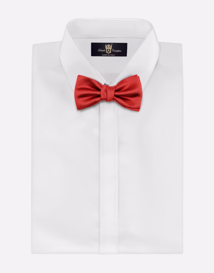 Red Silk Bow Tie for Boys - Image 2
